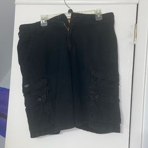 Mens Black Cargo Pants Size 34